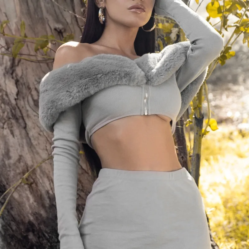 Пикантные комплекты из двух предметов для женщин короткий жакет с воротником