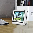 Домашний программируемый контроллер температуры, Беспроводной удаленный датчик, метеостанция с сенсорным экраном, измеритель температуры и влажности