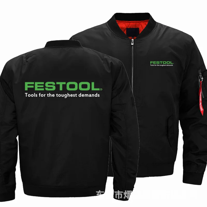 

Festool Flying Jacket Winter Warm Baseball uniform Zipper Men's Jackets Casual Coat Hip Hop Harajuku Sweatshirt Clothing
