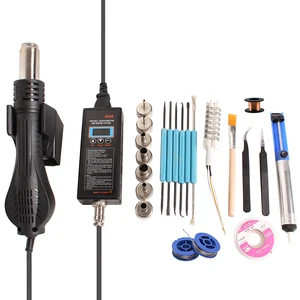 Портативная паяльная станция 8858, пистолет с инструментами для сварки и пайки горячим воздухом 220 В с корпусом BGA