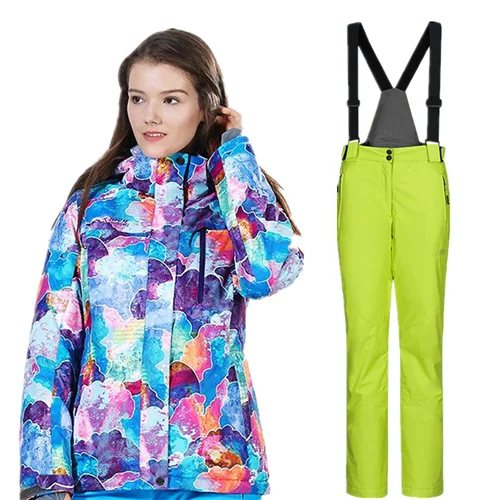 горнолыжный костюм женскийлыжный лыжный женский зимний сноуборд лыжи
