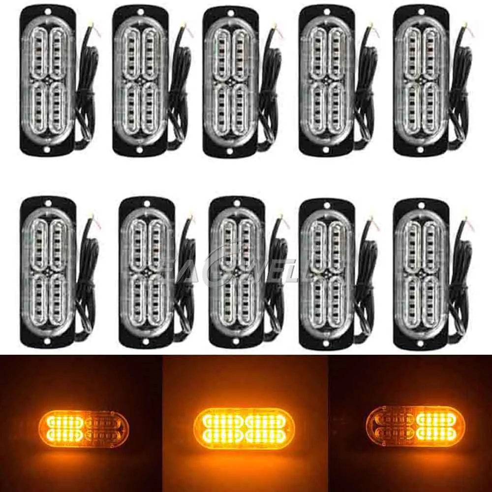 Аварийная решетка светильник автомобильный Стайлинг ярко-желтый 20 светодиодный