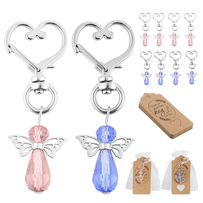 

30Pcs Lucky Guardian Angel Keychain Baby Baptism Shower Wedding Souvenir Guest Gift Wedding Decor