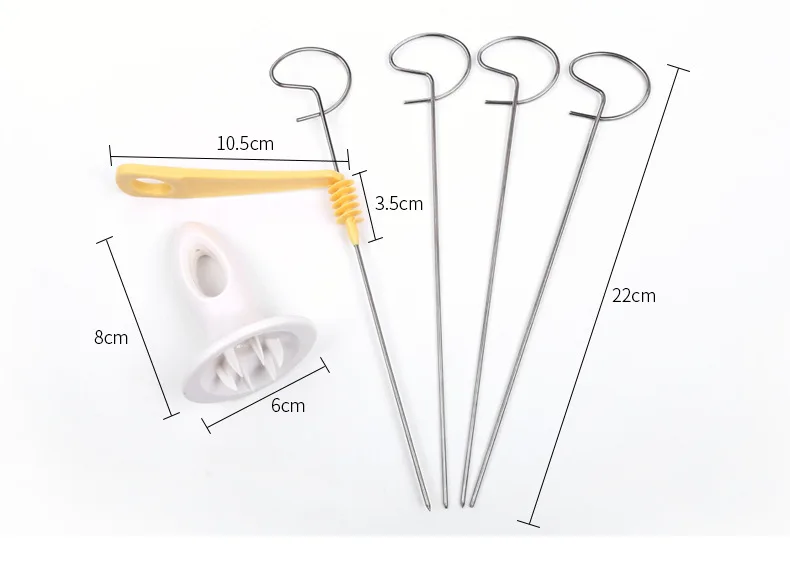 5 шт./компл. нож для нарезки картофеля домашняя Вращающаяся башня спиральный