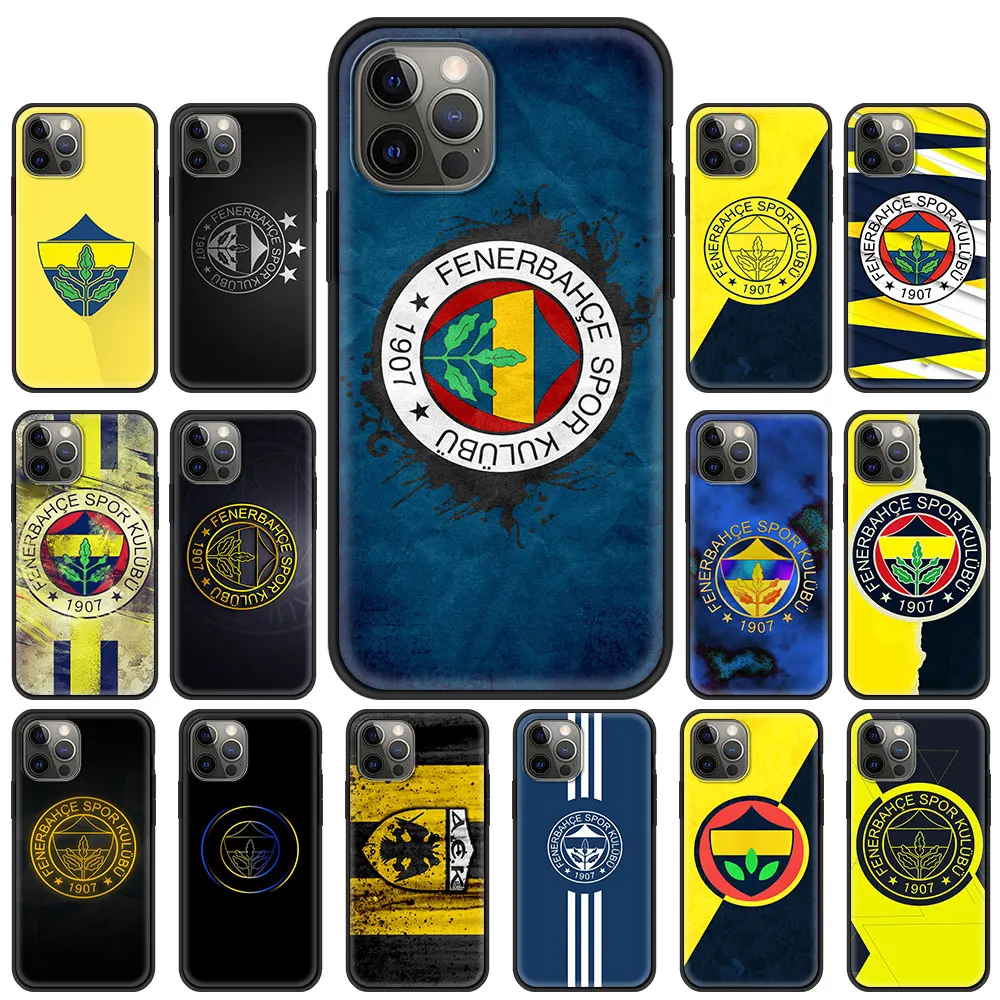 Мягкий чехол Fenerbahce для Apple iPhone 11 12 Pro XR X XS Max 6 6S 7 8 Plus 5 5S SE 2020 Mini сотового телефона из