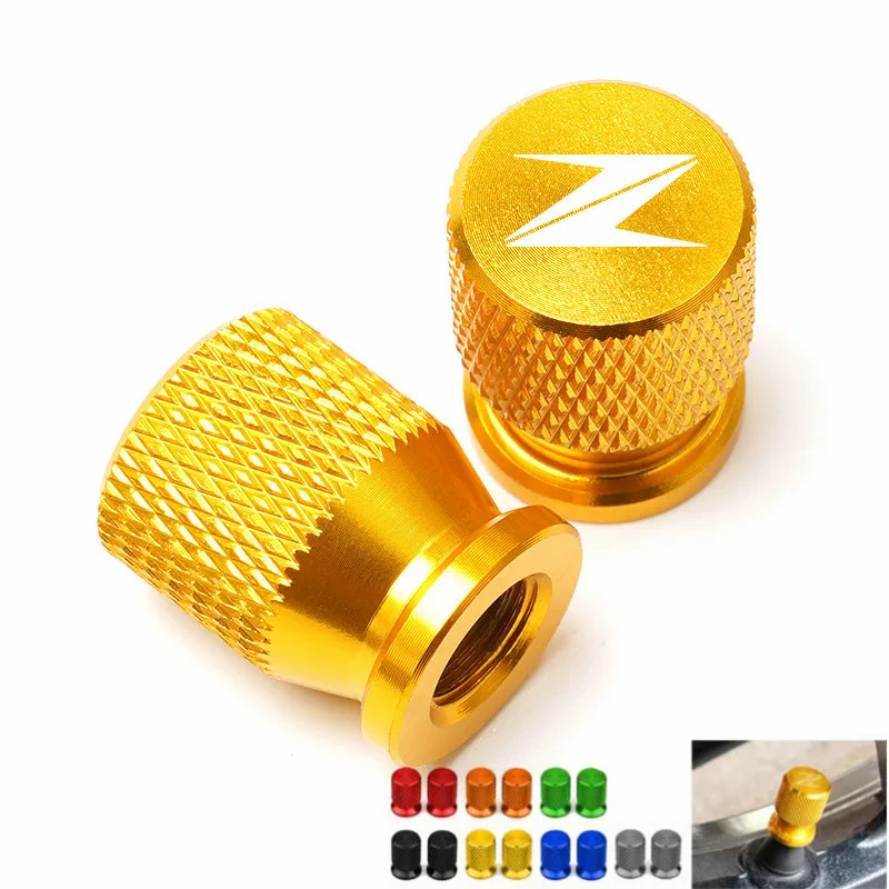 

For KAWASAKI Z750 Z650 Z800 Z900 Z1000 ZX6R ZX10R ZX14R Motorcycle Accessorie Wheel Tire Valve Stem Caps CNC Airtight Covers