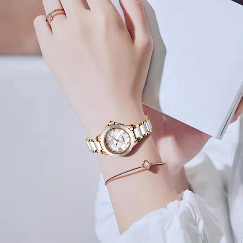 sunkta luxury crystal watch women gift waterproof rose gold ladies wrist watches top brand bracelet clock relogio feminin hot free global shipping