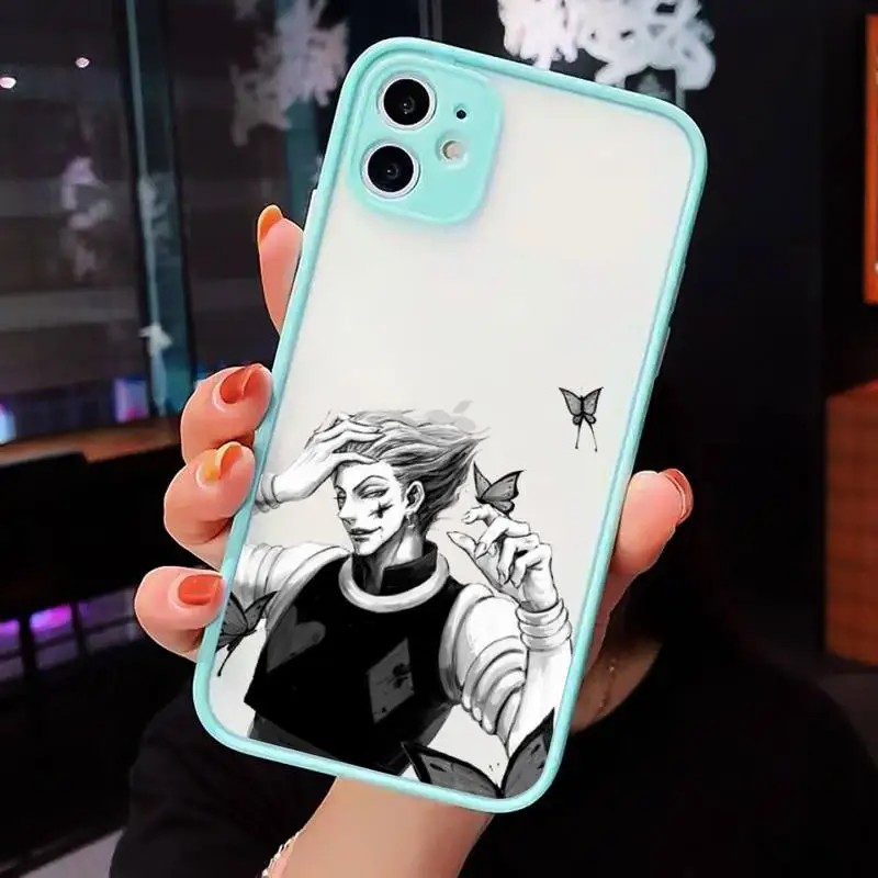 

japan hunter x hunter Anime Comics Phone Case Clear Funda matte transparent For blue iPhone 7 8 x xs xr 11 12 pro plus max mini