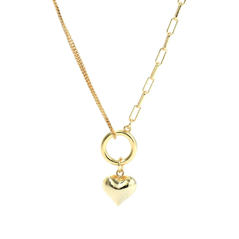 

s925 Sterling Silver Love Necklace for Women Retro Heart pendant Necklace Jewelry New