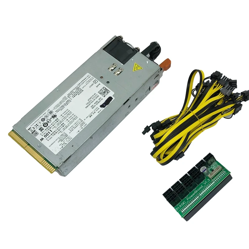 Серверный блок питания 1100 Вт для DELL R910 T710 7001515-J100 3mjjp TCVRR, серверный блок питания для майнинга графической карты