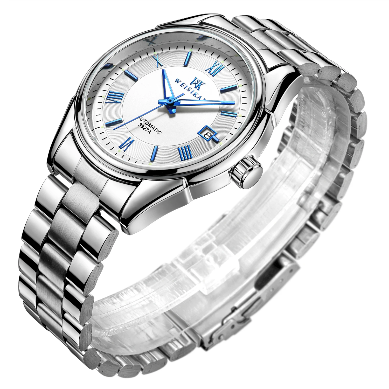 Мужские механические часы WEISIKAI Топ бренд класса люкс мужские минималистичные из