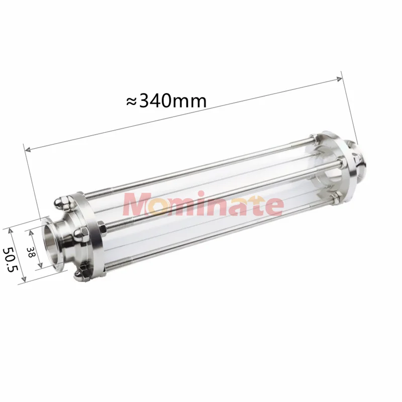 Диоптрий из нержавеющей стали с тройным зажимом 1 5 дюйма 2 длина потока подходит