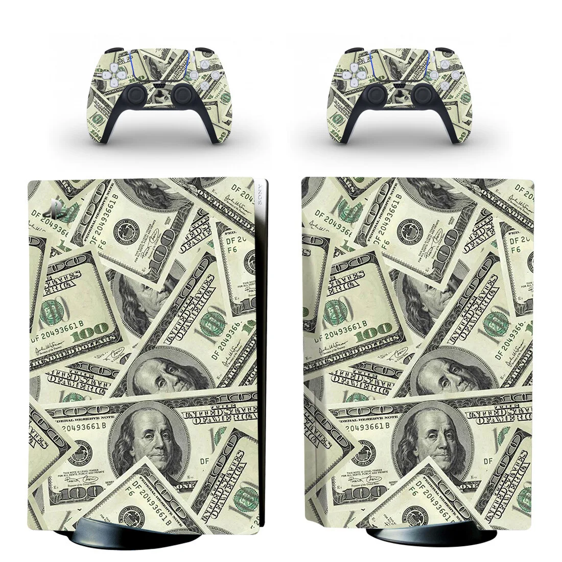 

US Dollar PS5 Disc Skin Sticker Protector Decal Cover for PlayStation 5 Console & Controller PS5 Skin Sticker Vinyl