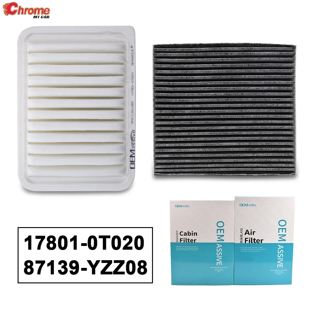 

Комбинированный воздушный фильтр для салона двигателя 17801-0T020 87139-YZZ08, пыльца для Toyota Auris Corolla Avensis Verso Yaris RAV4 Scion iM xD Vibe