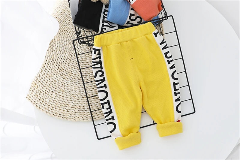

HYLKIDHUOSE 2020 Spring Toddler Clothing Sets Baby Girls Boys Patchwork Hooded T Shirt Pants Casual Sports Children Clothes