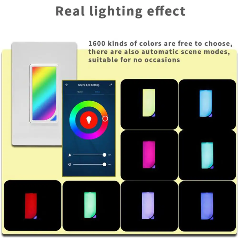 Светильник сцена Wifi умный выключатель с Поддержкой Smart Life Tuya Google Home Alexa светильник