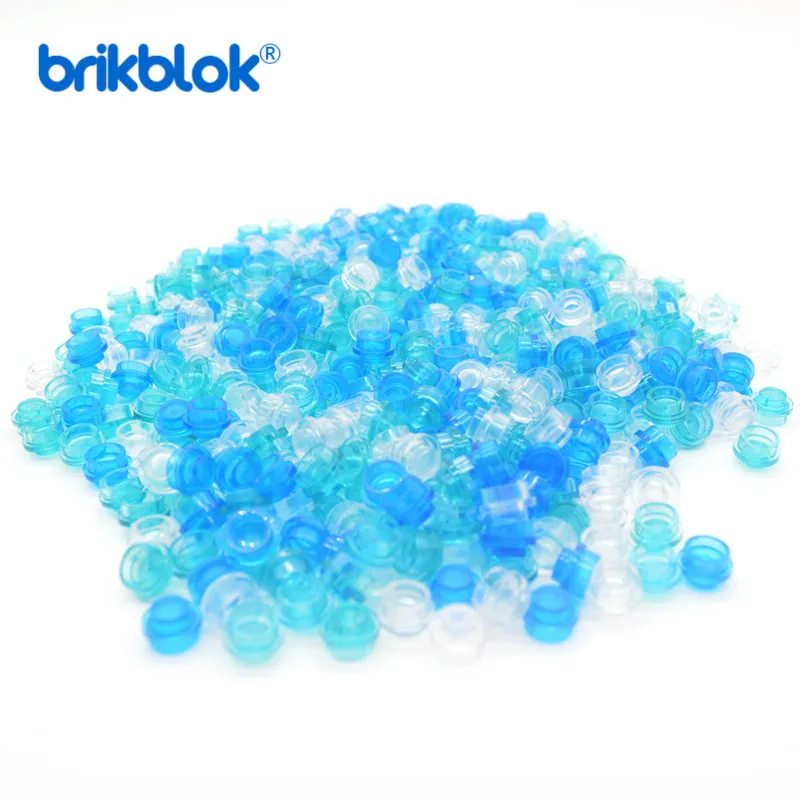 

About 500pcs/lot MOC Brick Round Plate 1x1 Transparent Simulated Ocean Boats Part Building Block Toys for Children 4073