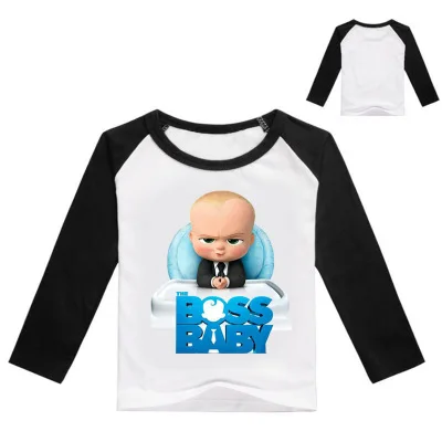 style 10 Новое поступление года, детские футболки с надписью «Baby Boss» для детей возрастом от 2 до 12 лет футболка с длинными рукавами для мальчиков рубашки для девочек Vetement Enfant для подростков - Цвет: style 10