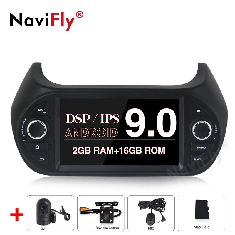Новинка! 4G Android 9,0 8Core ips DSP автомобильный Радио gps навигация мультимедийный плеер для FIAT/Fiorino/Qubo/Citroen/Nemo/peugeot/Bipper - Цвет: 4Core 2G Camera DVR