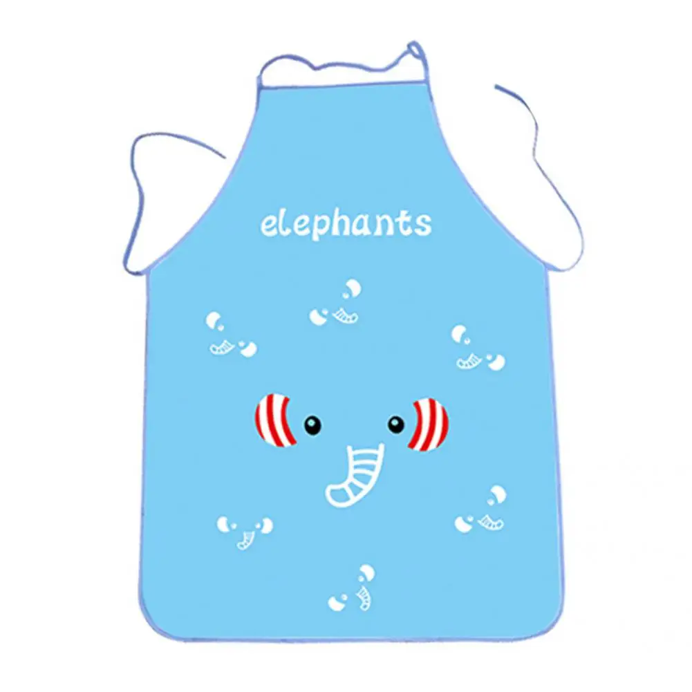 

Convenient Attractive Sleeveless Elephant Panda PVC Oil-proof Adjustable Apron for Home
