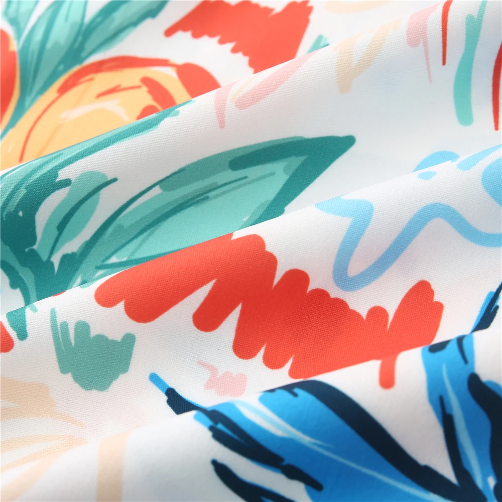 OSCN7 Casual Printed Short Sleeve Shirt Men Street 2021 Hawaii Beach Oversize Women Fashion Harujuku Shirts for Men 169