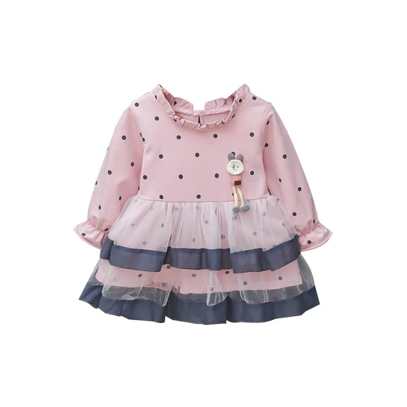 

2019 Autumn Princess Kid Girl Clothes Long Sleeve Baby Girl Dress Newborn Infant Baby Girl Clothes Tutu Ball Gown Party Dresses