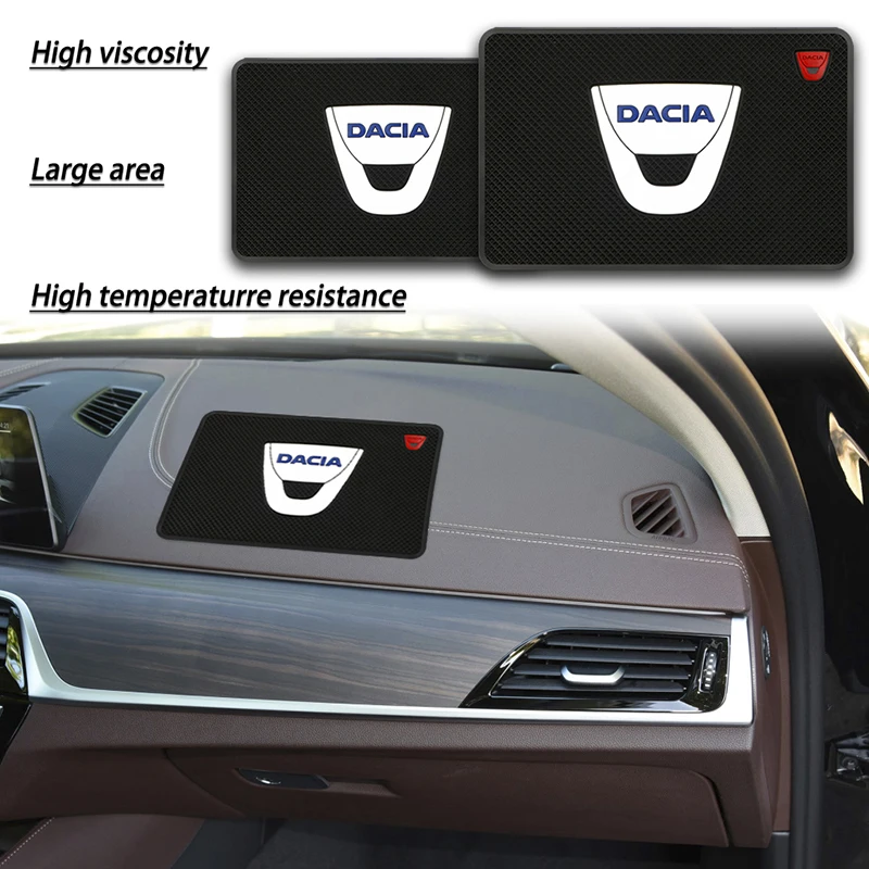 

Автомобильный нескользящий коврик, силиконовый коврик для хранения телефона, подкладки для Dacia duster 2018, 2019, logan sandero, beargy dokker, автомобильные ак...