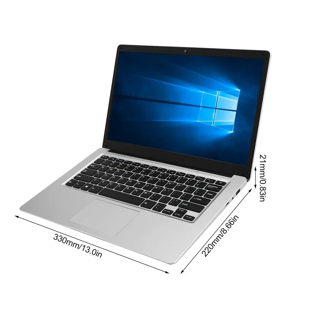 

13.3-Inch 3+32GB Four Core Windows 10 Laptop Ips Screen Computer With 4 National Keyboard Films WIFI HDMI