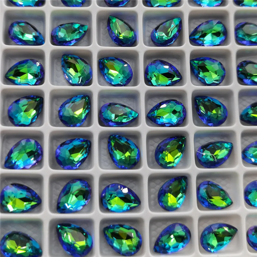 Горный хрусталь Кристал капля Swarovsky Сфинкс 7x10 мм бусины с отверстием тыльной