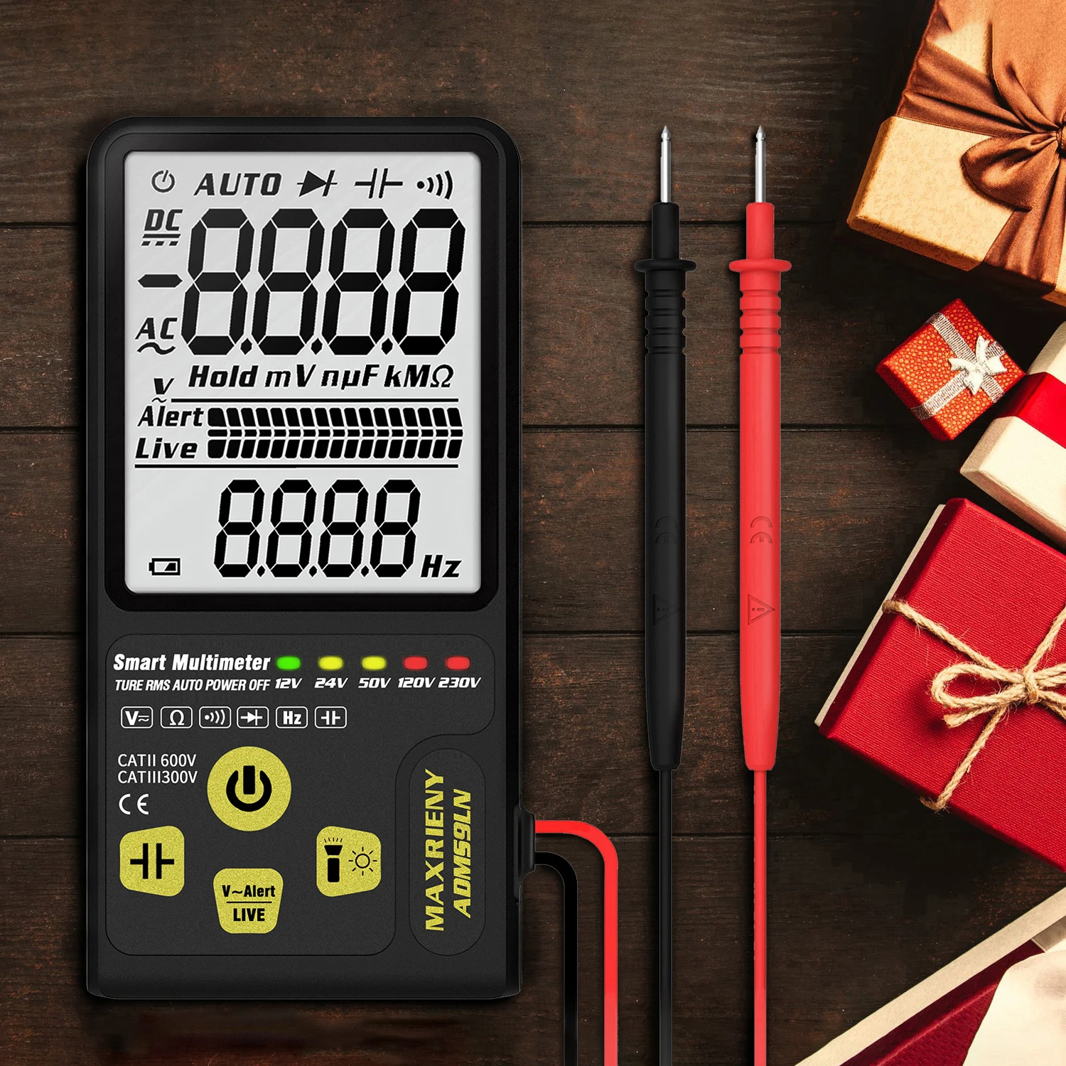 ADMS9LN цифровой мультиметр AC/DC напряжение Сопротивление Частота измеритель