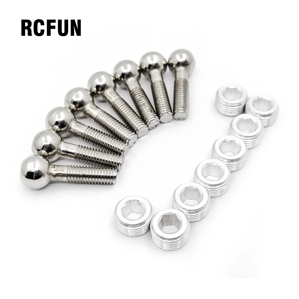 

RC HSP 02153 Metal Ball Head Nut or Screw For 1/10 RC Model Car 94122 94166 94155 94177 94188 S3