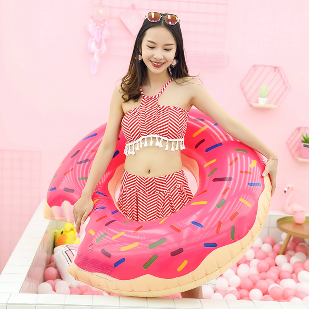 

Water Floating Drink Cup Holder Accessory Summer Seat Ring Toy Buoy Mattress PVC Outdoor Inflatable Donut Float Circle
