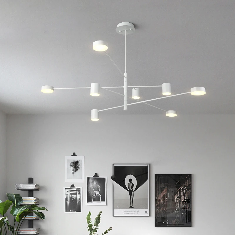 

Nordic Black Ceiling Chandelier Pendant Lamp Living Room Metal LED hanglamp kitchen Fixture bad lamp luminiare Decor Lighting