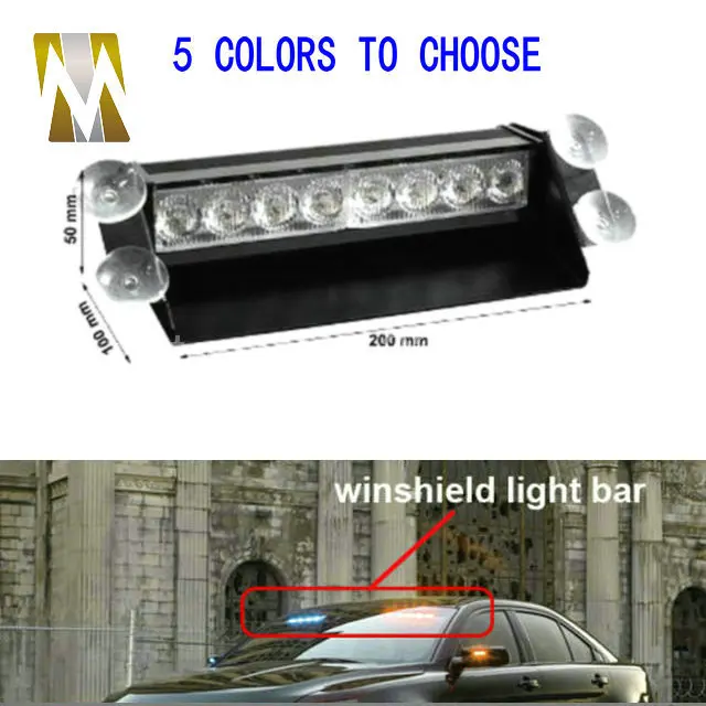 8 светодиодная вспышка лодка автомобиль мигающий Предупреждение аварийного блок