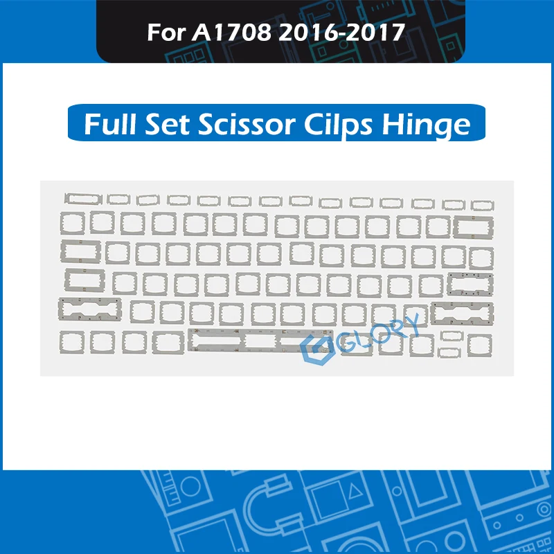 Новый комплект ножничных зажимов петля для Macbook Pro Retina 13 ''A1708 клавиатуры Keycaps