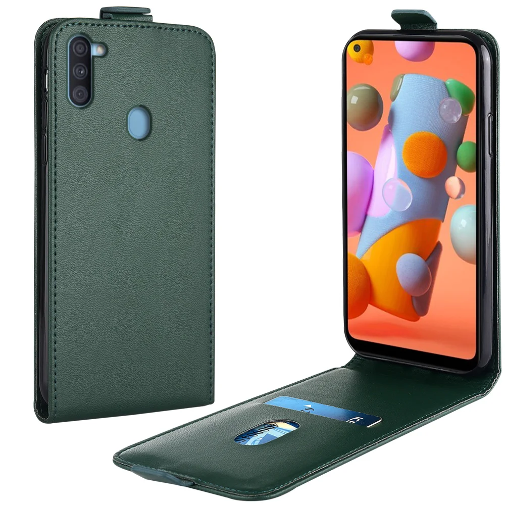 

Раскладной кожаный чехол-книжка для Samsung Galaxy A11, Вертикальный чехол для Galaxy A11, A11, A11, чехол для телефона