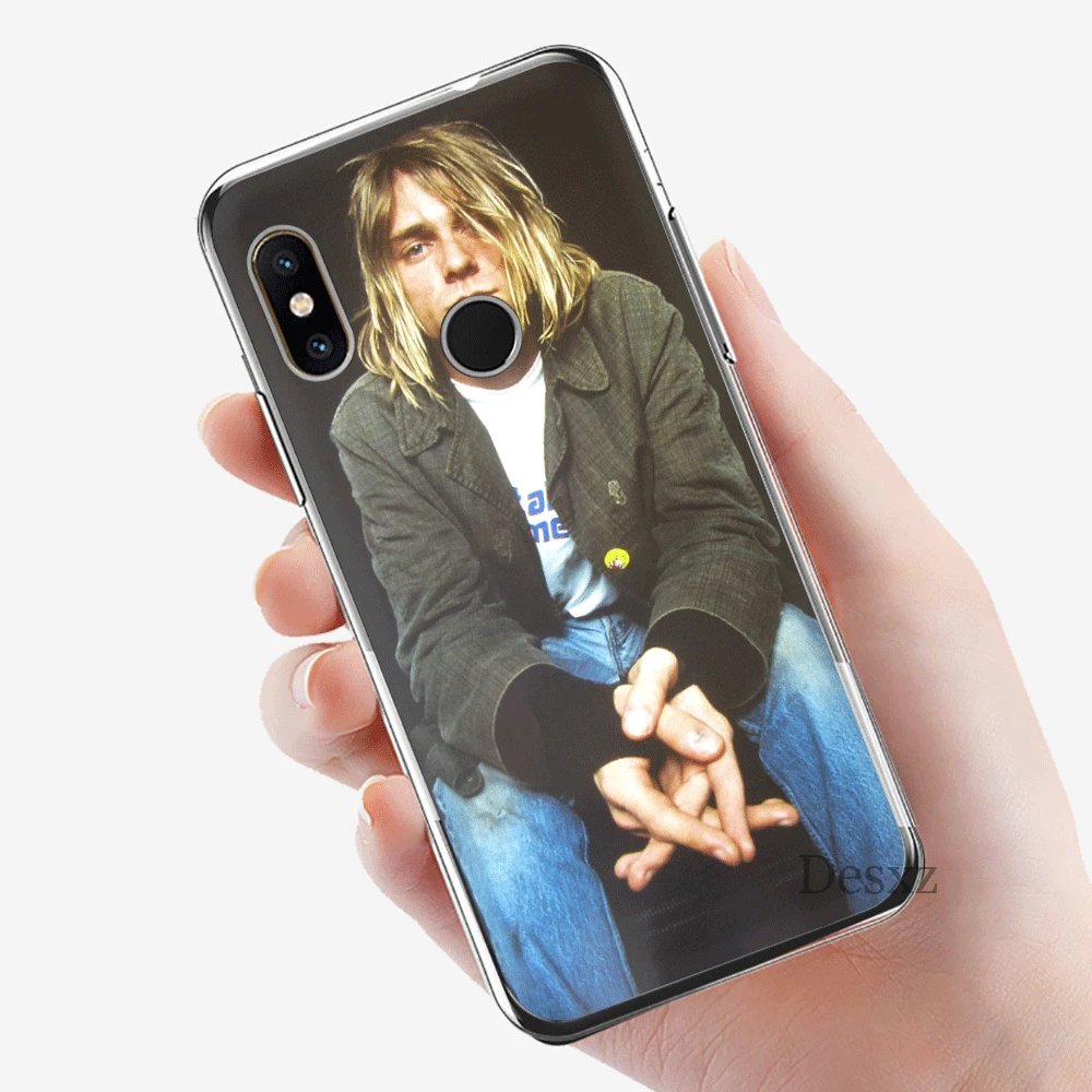 Чехол для мобильного телефона из ТПУ для Xiaomi Redmi Note 7 8 Pro 4 Note 4X5 5A 6 Cover Nirvana Kurt Cobain Shell