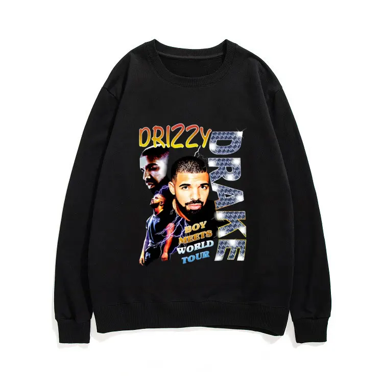 

Drizzy Drake Boy Meets World Tour Pullover Mens Hip Hop Style Pullovers Camisetas Hombre Streetwear Unisex Oversized Sweatshirts