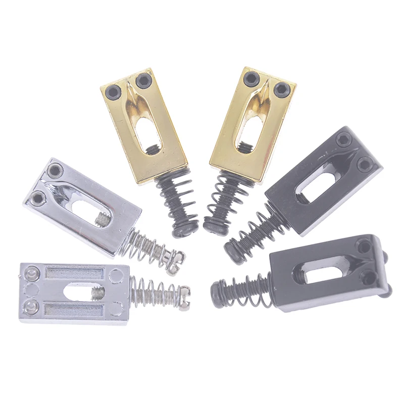 2 stücke elektrische gitarre teil sättel chrome tremolo brücke sättel ersatz teile für elektrische gitarre frühling schr