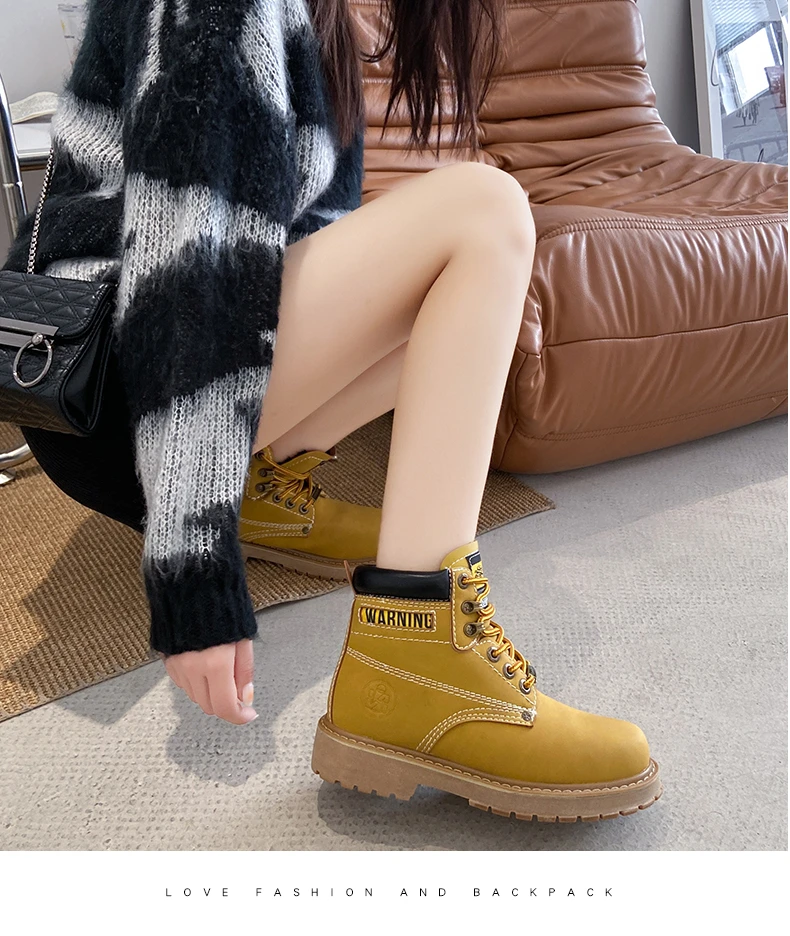 

Winter Women Warm Retro Comfortable Non-slip Thick-soled High-quality High-top Cotton Fabric Shoes H2130
