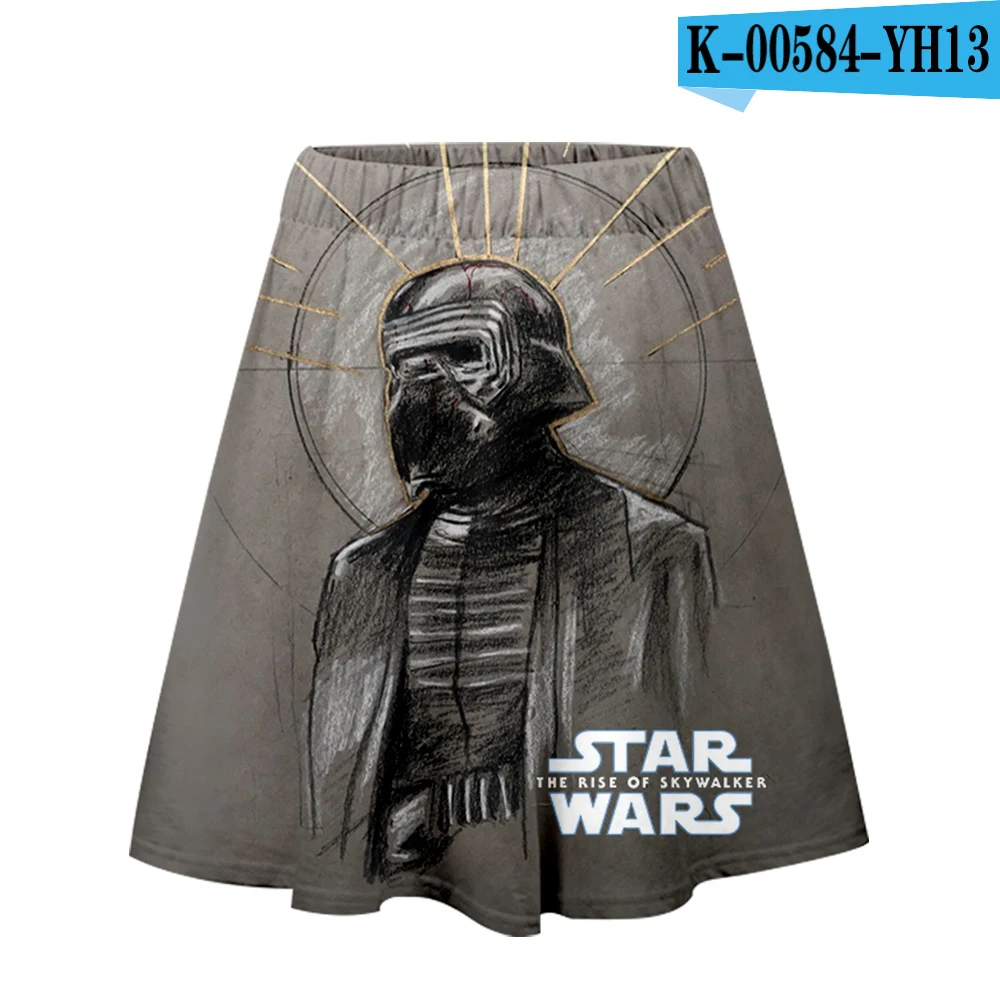 Pictured Star war/одежда с 3D принтом skywalker, повседневная женская юбка, летняя удобная юбка, топы, крутые женские юбки, Лидер продаж - Цвет: Pictured