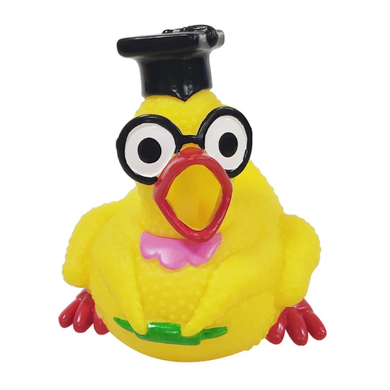1 шт. 10 см Игрушки для ванны игрушки малышей новые желтые визжащие курицы Детские