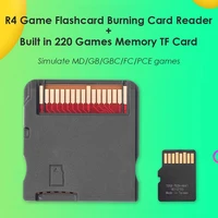 r4 game flash card reader burning adapter support 500 games for 3dsndsndsl systembuilt in 220 games memory tf card 16gb32gb
