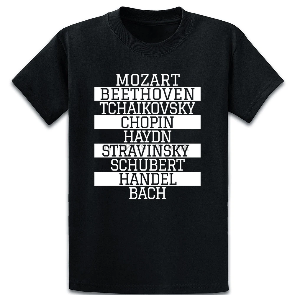 Классические композиторы Mozart Beethoven Chopin Haydn футболка Размер 5xl Весенняя формальная