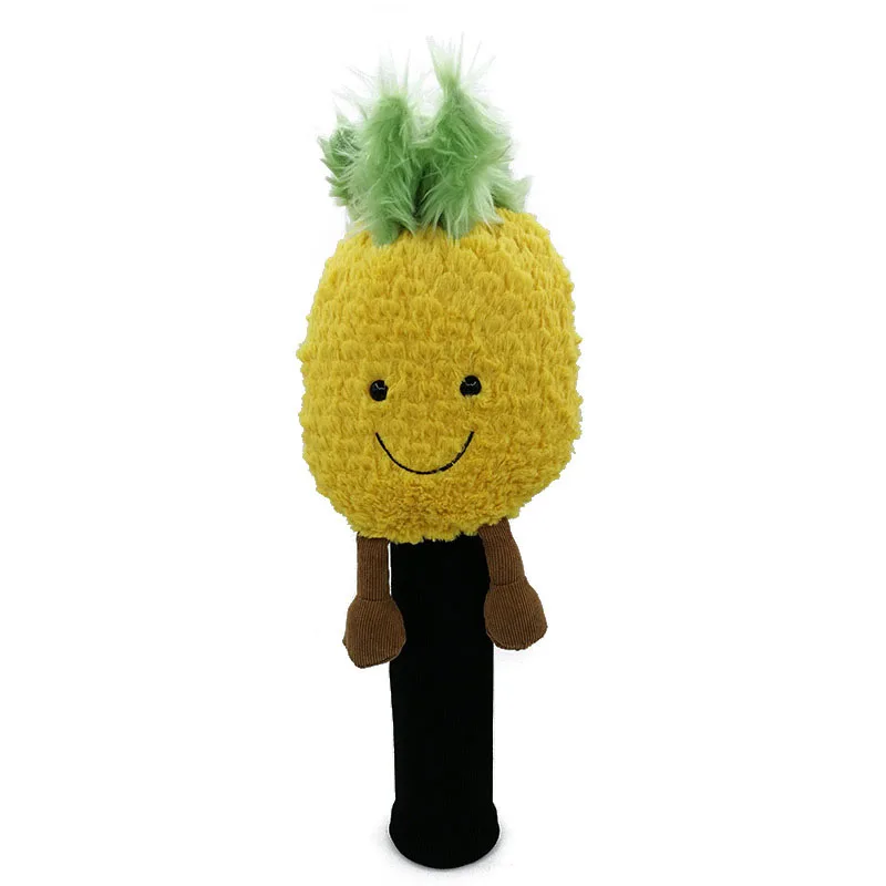 Накладка на голову с изображением ананаса для водителя игры в гольф мультяшный