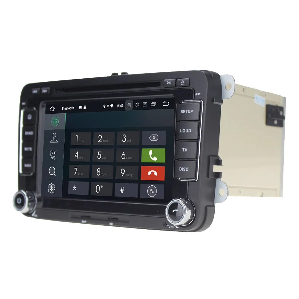 Автомобильный DVD плеер GPS Navi 2din Android 9 0 8 ядер 4 Гб ОЗУ 64 ПЗУ мультимедийный для Volkswagen