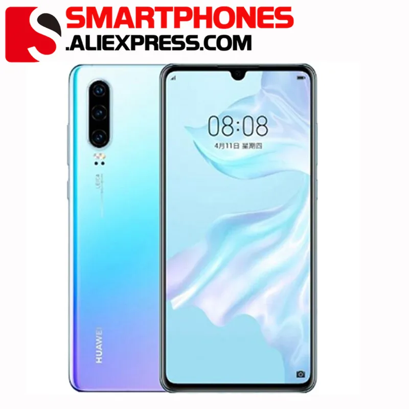 Глобальная версия HUAWEI P30 128 ГБ+ 8 Гб Смартфон 6,1 ''Kirin 980 Восьмиядерный мобильный телефон Android 9,0 две sim-карты 3650 мАч 4 камеры