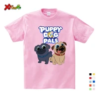 2020 summer cartoon puppy dog pals print tee tops for boy girls clothing children white 3d funny t shirt kids t shirt clothes