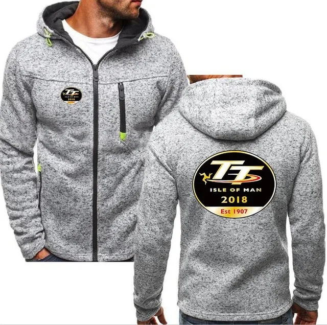 2018 Winter Fashion Isle of Man TT Hoodie jogging Men Zipper Cardigan men Mercedes F1 Sweatshirts Casual Coat Tops C | Автомобили и