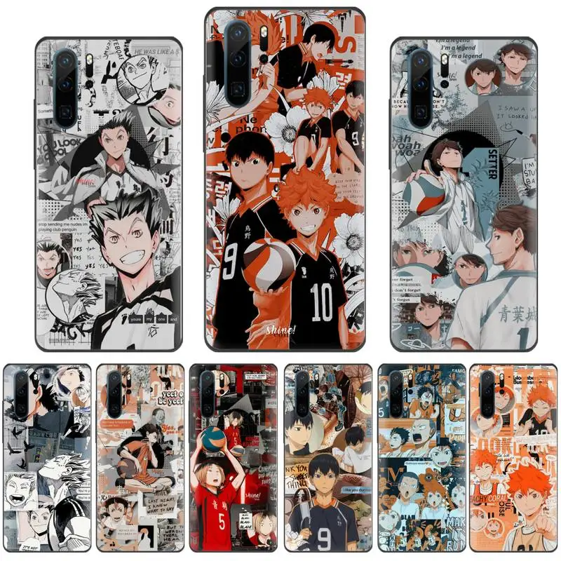 

Haikyuu Japan anime volleyball black Phone Case For Huawei Honor view 7a5.45inch 7c5.7inch 8x 8a 8c 9 9x 10 20 10i 20i lite pro